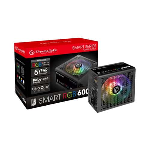 Thermaltake Smart RGB 600W 80 Plus Power Supply