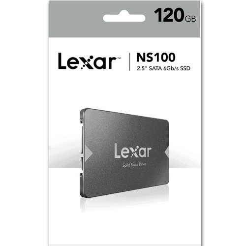 LEXAR NS100 2.5 SATA III (6GB/S) SOLID-STATE DRIVE 128GB, SSD, BRUSHED METAL FINISH
