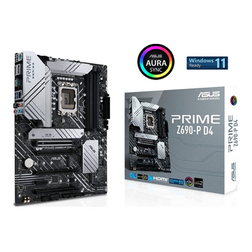 Asus Prime Z690-P D4 Socket 1700 Express Gaming Motherboard