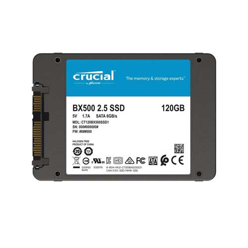 Crucial BX500 120GB 3D NAND SSD SATA 2.5-Inch