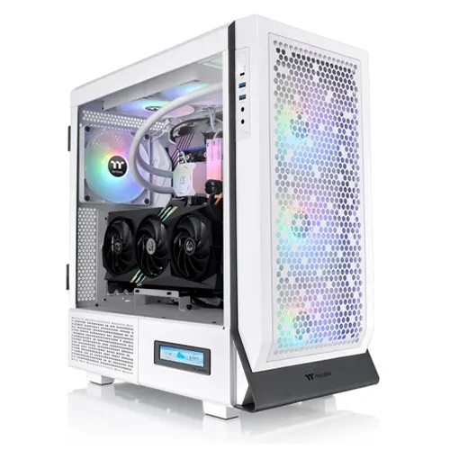gaming pc mid tower white