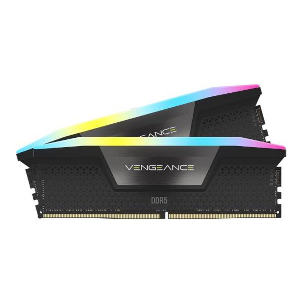 CORSAIR VENGEANCE 32GB DDR5 Memory Kit - Black - RGB Lighting - Dual Channel - Best Price in Dubai