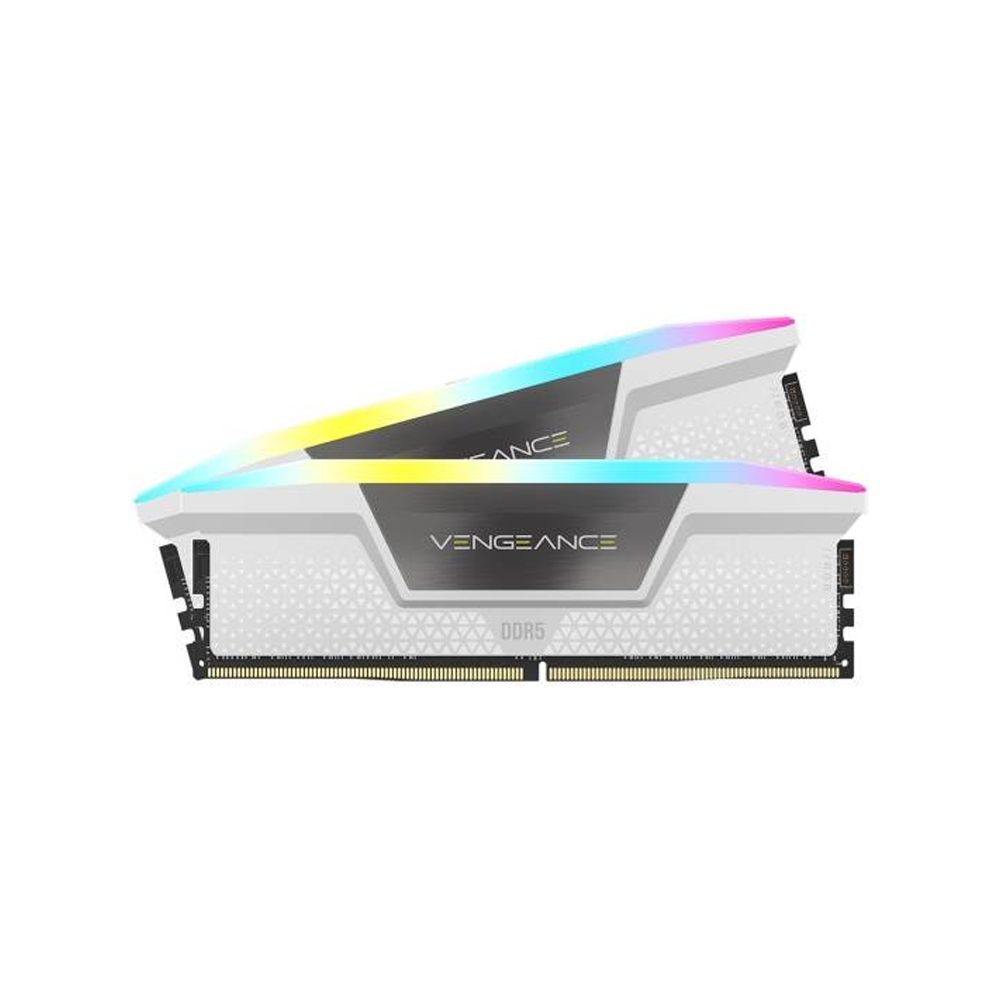 Corsair VENGEANCE RGB DDR5 Memory Kit - White - RGB Lighting - 32GB - DDR5 - Best Price in Dubai