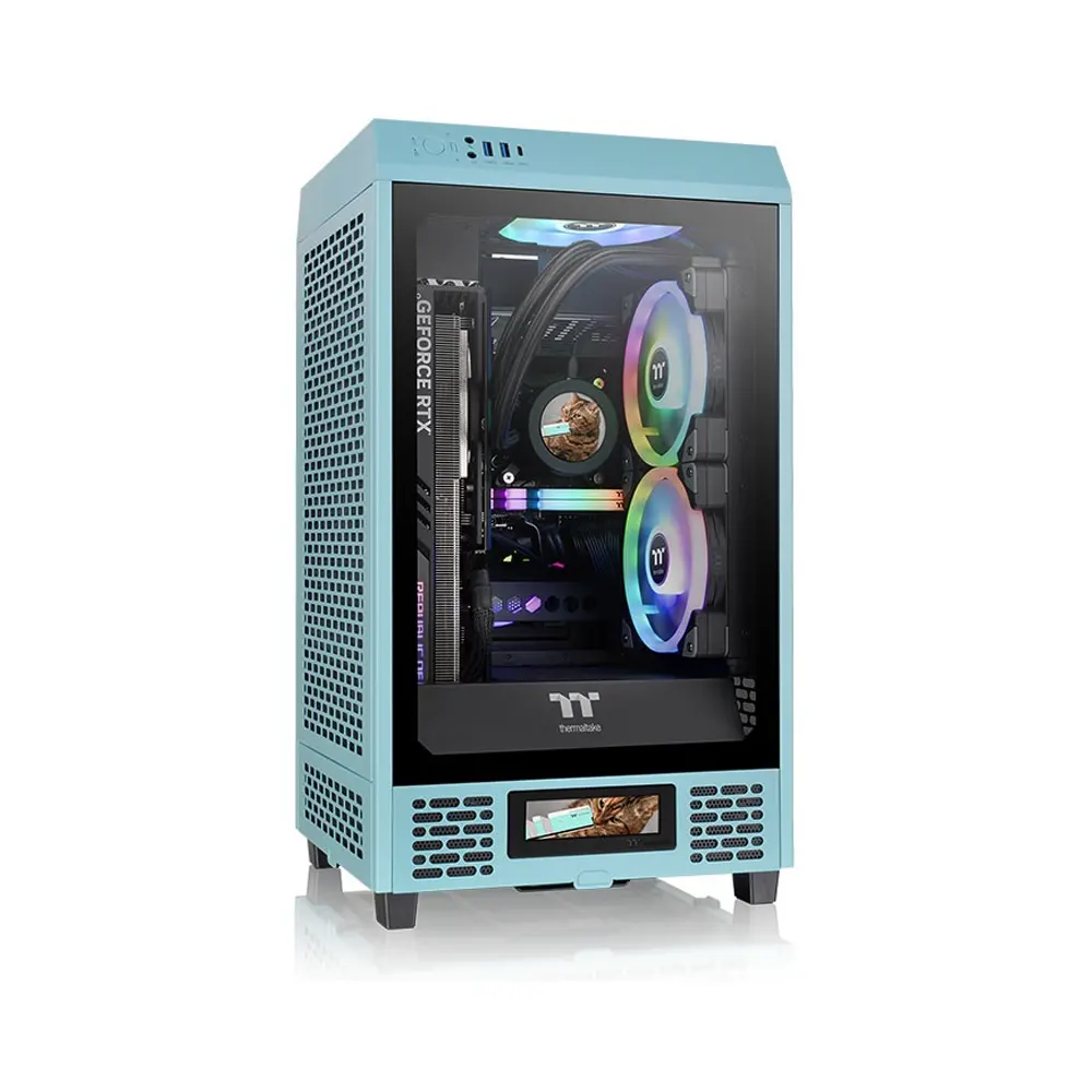 Thermaltake The Tower 200 Turquoise Mini Tower Case